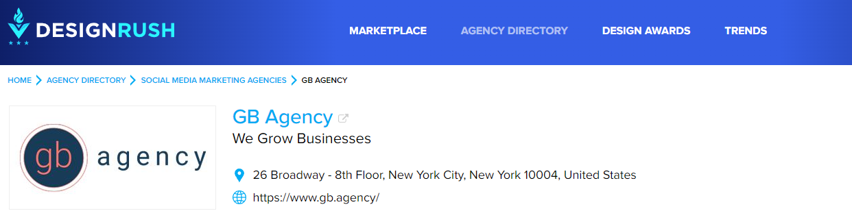 Another Design Rush Award for GB!